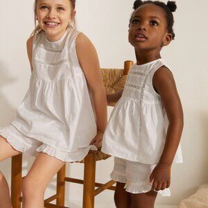 MANGO OPENWORK COTTON PAJAMAS